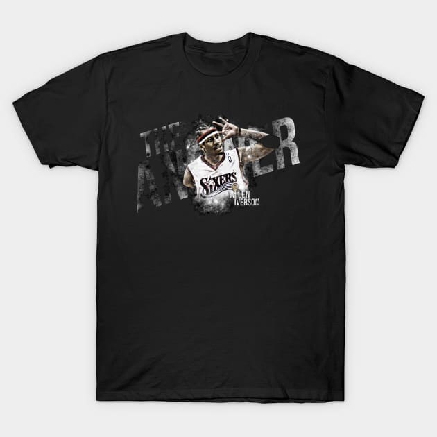 Vintage The Answer Allen Iverson T-Shirt by Skelector Art